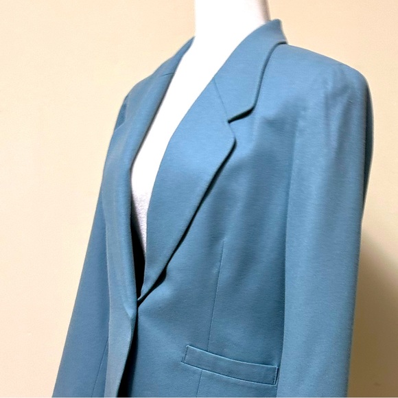 NWOT Pendleton Beautiful Blue Pure Wool One Button Jacket Suit Coat Blazer 8 - Picture 7 of 15